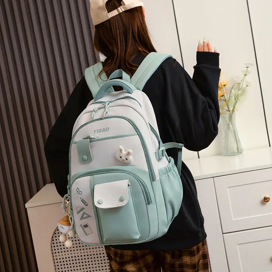 Large Capacity Fashion Color Contrast Stitching Korean Style Western Style Casual Bag - DanaFashionstore