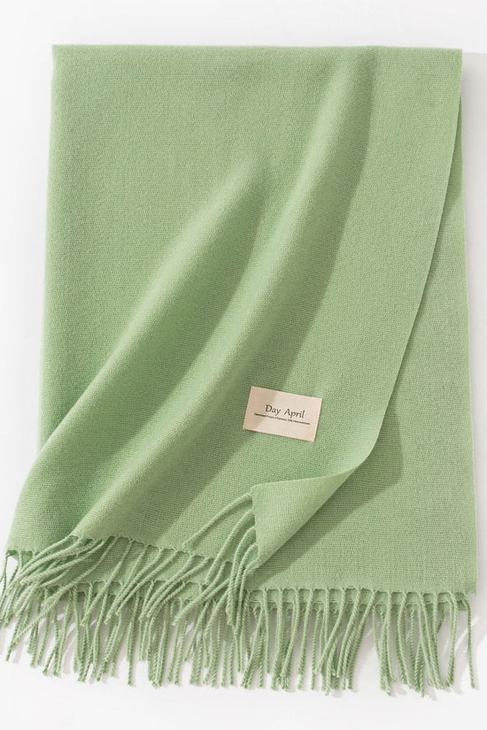 Pure Color Artificial Cashmere Scarf Women's Winter High-grade Shawl