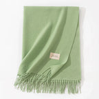 Pure Color Artificial Cashmere Scarf Women's Winter High-grade Shawl - DanaFashionstore