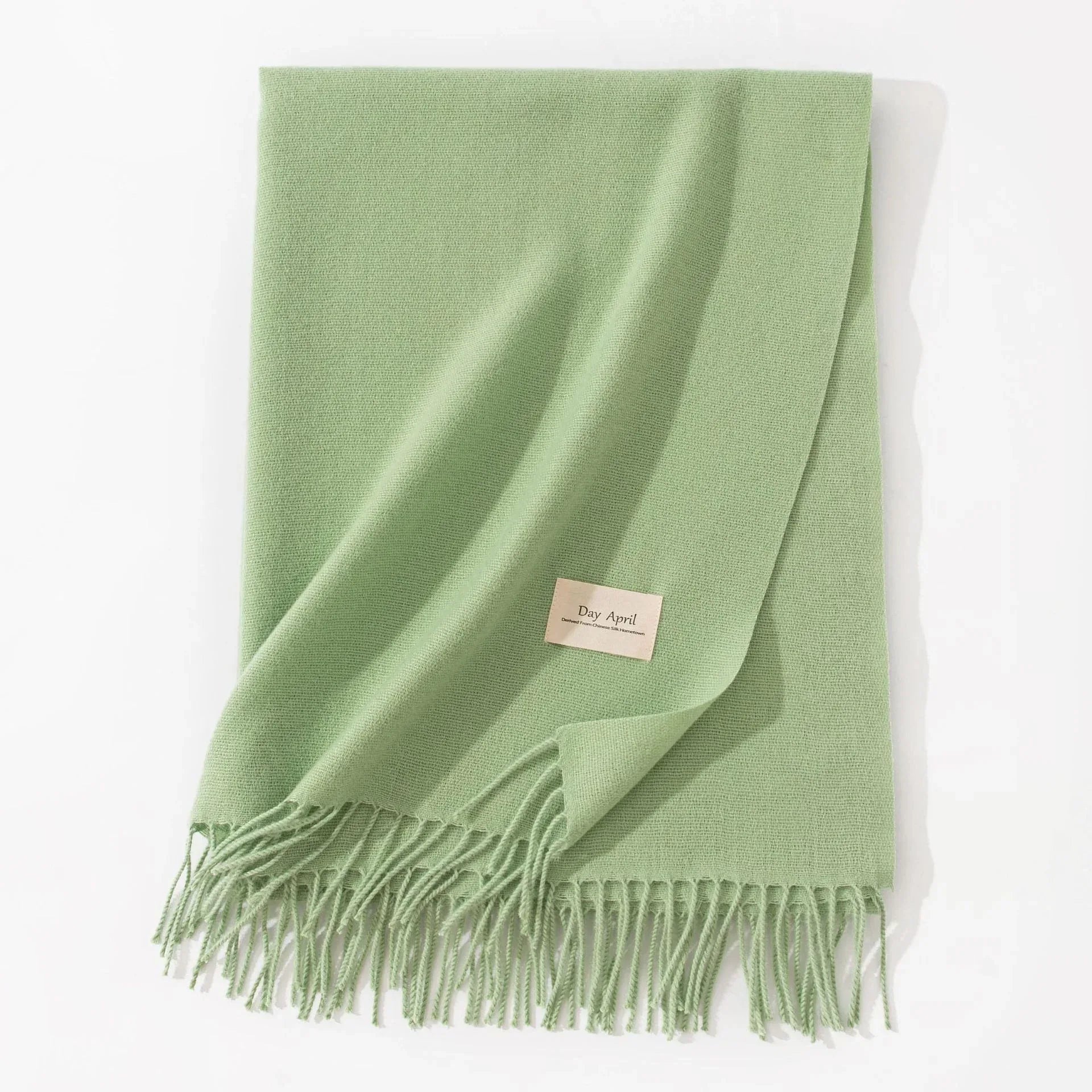 Pure Color Artificial Cashmere Scarf Women's Winter High-grade Shawl - DanaFashionstore