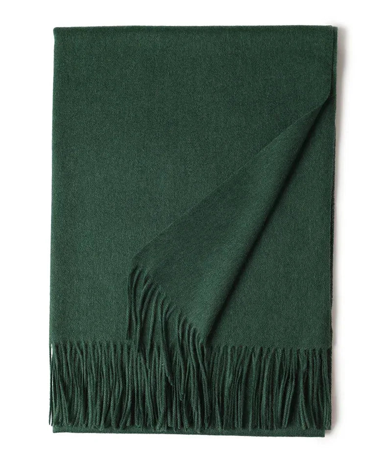 New Solid Color Wool Long Beard Warm Tassel Scarf Thick - DanaFashionstore