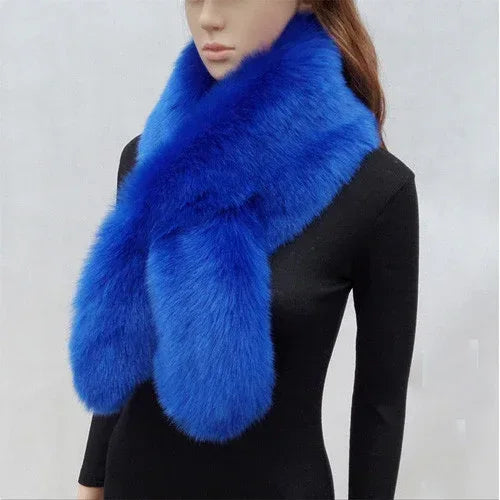 Faux Fur Rabbit Fox Collar Shawl - DanaFashionstore