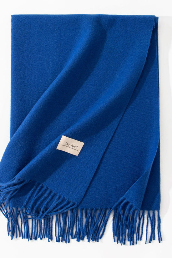 Pure Color Artificial Cashmere Scarf Women's Winter High-grade Shawl