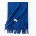 Pure Color Artificial Cashmere Scarf Women's Winter High-grade Shawl - DanaFashionstore