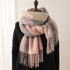 Thick Warm Outer Shawl Tassel South Korea Artificial Cashmere Scarf - DanaFashionstore