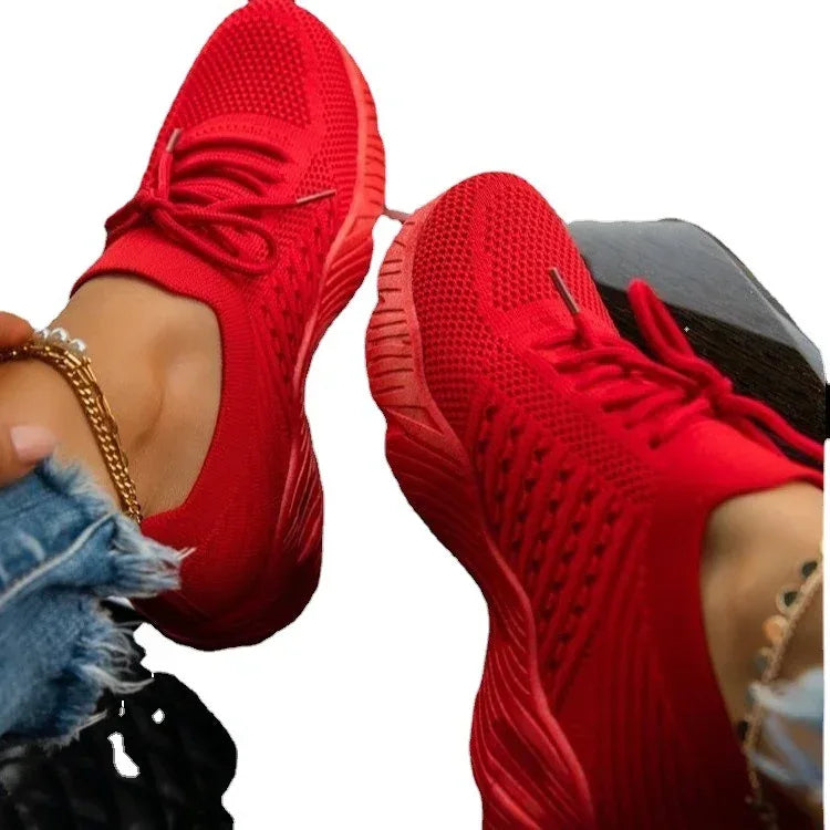 Women's Sneaker Thick Bottom Solid Color Dad Shoes - DanaFashionstore