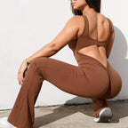 Slim Fit Hip Raise Jumpsuit Sexy Backless Exercise Yoga Clothes - DanaFashionstore