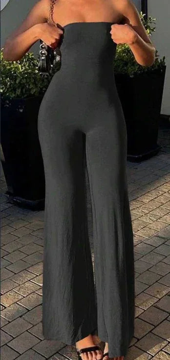 Plain Strapless Jumpsuit 2026 - Simple Daily Wear Jumpsuit - DanaFashionstore