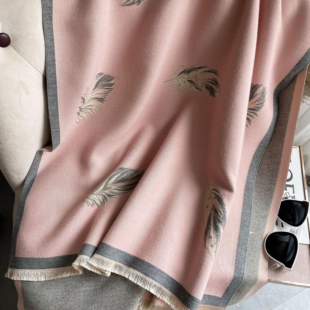 Cashmere-like Short Beard Tassel Thickened Warm Shawl Scarf - DanaFashionstore