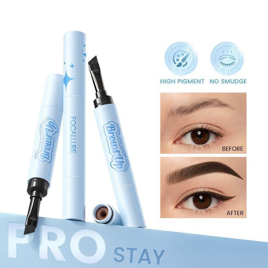 2 In 1 3D Eyebrow Gel Cream Eyeliner Pencil 3 Colors Waterproof Long-lasting Eyebrow Pomade Enhancers Makeup Cosmetics $23.59 Dana Fashion Color: BR01 makeup How to use: 1. Rotate to open, and take an appropriate amount of eyebrow cream. 2. Use the brow b