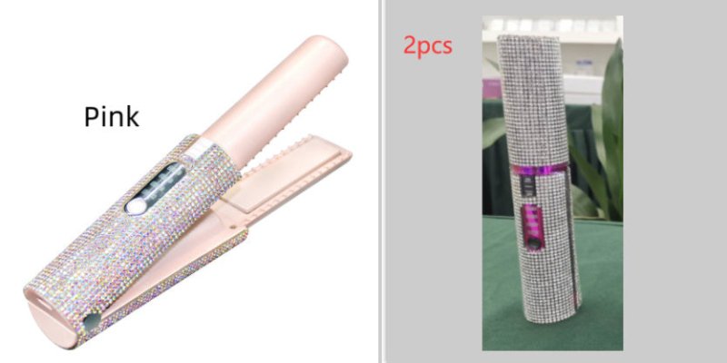 2-In-1 Electric USB Hair Straightening Brush Straightener Brush Multifunctional Comb Straightening Styler Hair Curler $129.00 Dana Fashion Color: Pink set1 Electrical outlet: USB Beauty Tools Product information : Diameter of heat conductor: 16MM-20MM. Pr