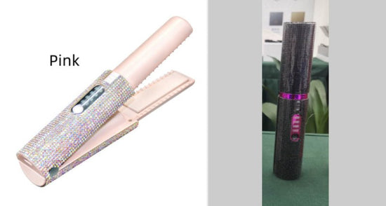 2-In-1 Electric USB Hair Straightening Brush Straightener Brush Multifunctional Comb Straightening Styler Hair Curler $112.39 Dana Fashion Color: Black and Pink Electrical outlet: USB Beauty Tools Product information : Diameter of heat conductor: 16MM-20M