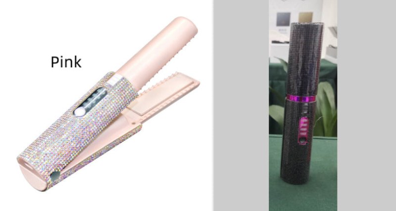2-In-1 Electric USB Hair Straightening Brush Straightener Brush Multifunctional Comb Straightening Styler Hair Curler $112.39 Dana Fashion Color: Black and Pink Electrical outlet: USB Beauty Tools Product information : Diameter of heat conductor: 16MM-20M