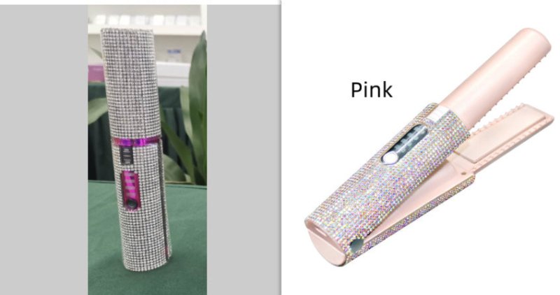 2-In-1 Electric USB Hair Straightening Brush Straightener Brush Multifunctional Comb Straightening Styler Hair Curler $112.39 Dana Fashion Color: Pink and Silver Electrical outlet: USB Beauty Tools Product information : Diameter of heat conductor: 16MM-20