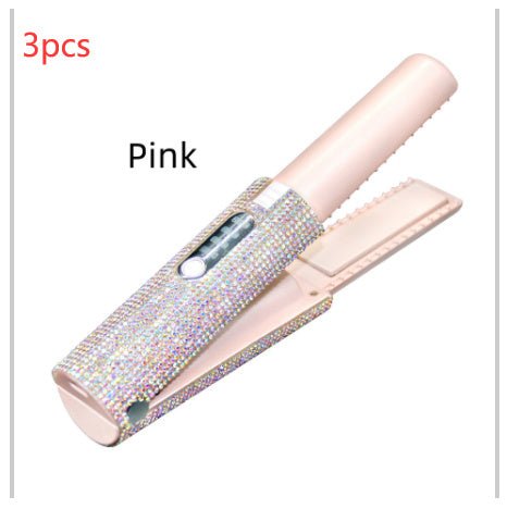 2-In-1 Electric USB Hair Straightening Brush Straightener Brush Multifunctional Comb Straightening Styler Hair Curler $129.00 Dana Fashion Color: Pink 3pcs Electrical outlet: USB Beauty Tools Product information : Diameter of heat conductor: 16MM-20MM. Pr