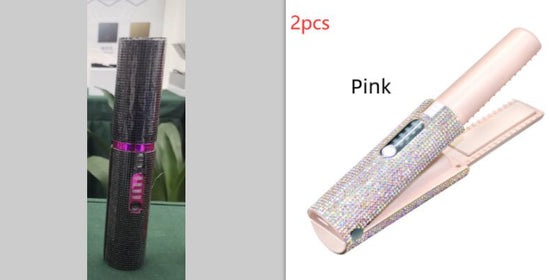 2-In-1 Electric USB Hair Straightening Brush Straightener Brush Multifunctional Comb Straightening Styler Hair Curler $129.00 Dana Fashion Color: Black set2 Electrical outlet: USB Beauty Tools Product information : Diameter of heat conductor: 16MM-20MM. P