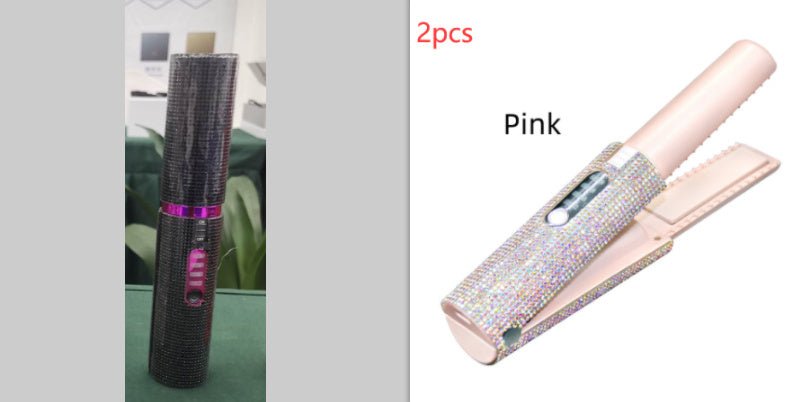 2-In-1 Electric USB Hair Straightening Brush Straightener Brush Multifunctional Comb Straightening Styler Hair Curler $129.00 Dana Fashion Color: Black set2 Electrical outlet: USB Beauty Tools Product information : Diameter of heat conductor: 16MM-20MM. P
