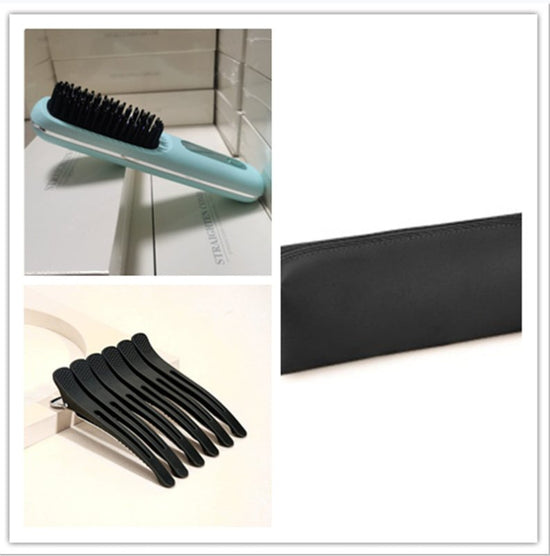2 In 1 Straight Hair Comb Wireless Hair Straightener Brush Hair Fast Heating Portable Hot Curler USB Charging $69.99 Dana Fashion Color: Set3 Beauty Tools Overview: Great Convenience: Experience the freedom to style your hair anywhere, anytime with our ha