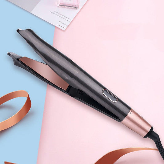 2 In1 Professional Hair Straightener Hair Crimper Dry/Wet Hair Straightening Curling Comb $28.37 Dana Fashion Color: Black Style: AU Beauty Tools Overview This hair spiral curling iron is fit for personal use or professional use, you can use it to curl or