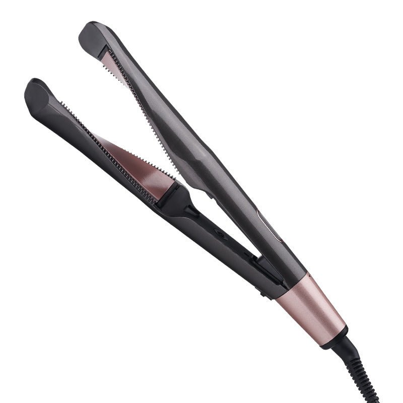 2 In1 Professional Hair Straightener Hair Crimper Dry/Wet Hair Straightening Curling Comb $28.37 Dana Fashion Color: Black Style: AU Beauty Tools Overview This hair spiral curling iron is fit for personal use or professional use, you can use it to curl or