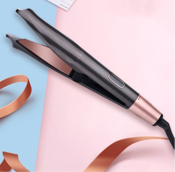 2 In1 Professional Hair Straightener Hair Crimper Dry/Wet Hair Straightening Curling Comb $28.37 Dana Fashion Color: Black Style: AU Beauty Tools Overview This hair spiral curling iron is fit for personal use or professional use, you can use it to curl or