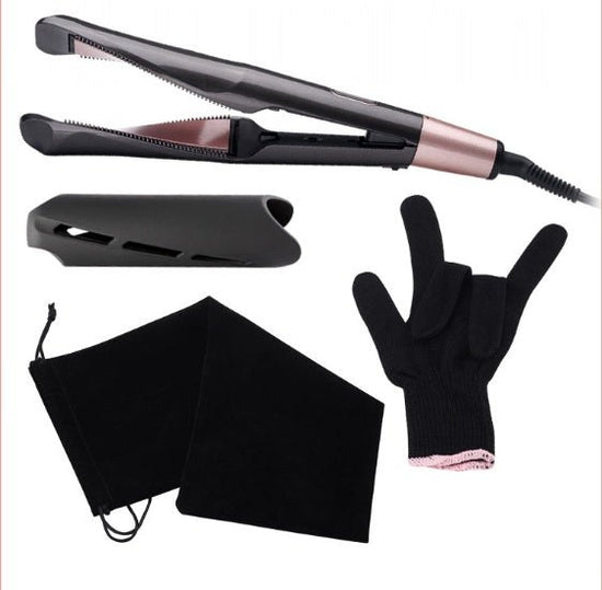 2 In1 Professional Hair Straightener Hair Crimper Dry/Wet Hair Straightening Curling Comb $28.37 Dana Fashion Color: Black Style: AU Beauty Tools Overview This hair spiral curling iron is fit for personal use or professional use, you can use it to curl or