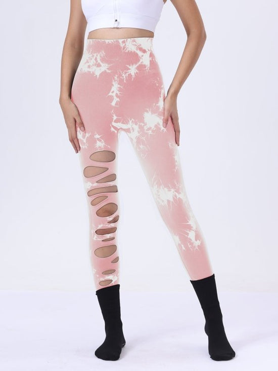 2 Pack Hollow Sexy High Elastic Women's Tie Dye Cutout Tights High Waist Workout Yoga Leggings, Scrunch Butt Lifting Elastic Pants, Tummy Control Butt Lifting Workout Yoga Athletic Pants $168.98 Dana Fashion Color: 2PACK1 Size: L Women's clothing Butt lif
