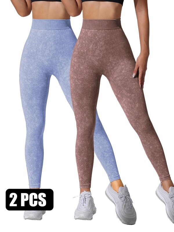 2 Pieces High Waist V Back Yoga Pants Tummy Control Running Workout Tight $169.00 Dana Fashion Color: 2PACK3 Size: L Women's clothing Butt lift Leggings: sexy booty leggings for women butt lift, stretchy hips lifting leggings, push up your bum into a juic