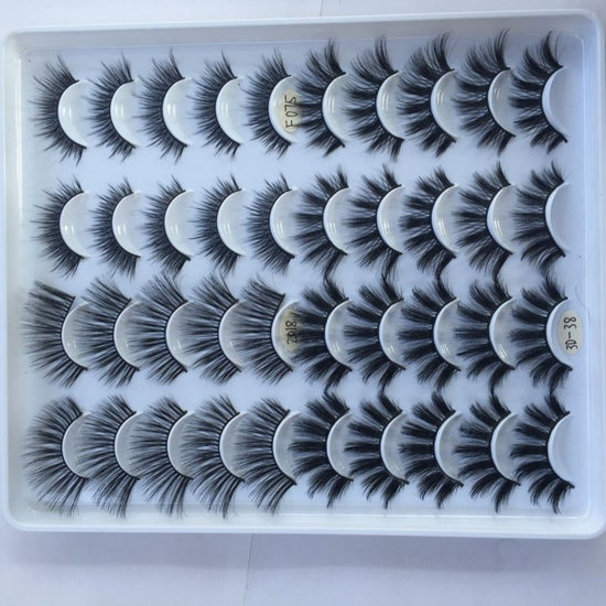 20 Pairs Of False Eyelashes Three-dimensional Multi-layer Mixed Eyelashes $29.00 Dana Fashion quantity: 20pairs makeup Product information: Product category: false eyelashes Whether to import: No Material: chemical fiber Production process: pure handmade