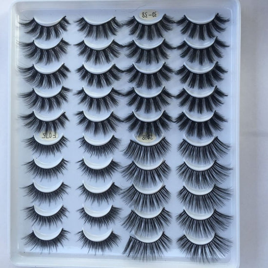 20 Pairs Of False Eyelashes Three-dimensional Multi-layer Mixed Eyelashes $29.00 Dana Fashion quantity: 20pairs makeup Product information: Product category: false eyelashes Whether to import: No Material: chemical fiber Production process: pure handmade