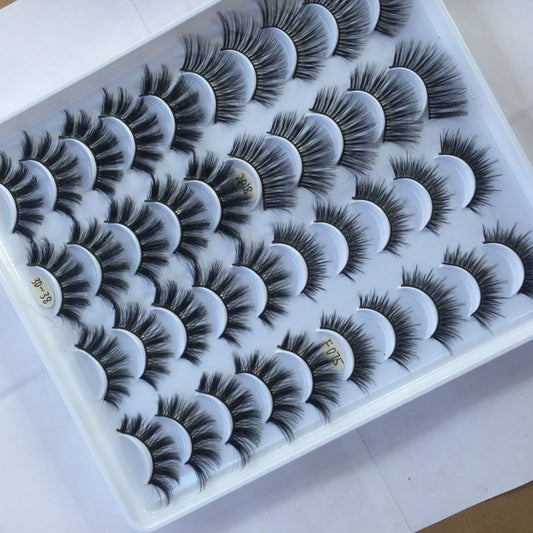 20 Pairs Of False Eyelashes Three-dimensional Multi-layer Mixed Eyelashes $29.00 Dana Fashion quantity: 20pairs makeup Product information: Product category: false eyelashes Whether to import: No Material: chemical fiber Production process: pure handmade