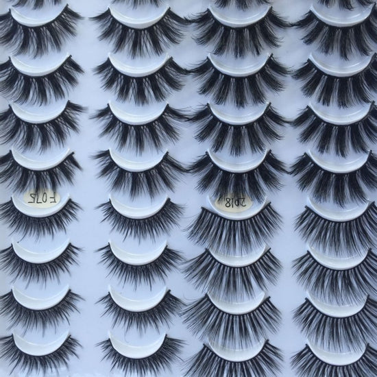 20 Pairs Of False Eyelashes Three-dimensional Multi-layer Mixed Eyelashes $29.00 Dana Fashion quantity: 20pairs makeup Product information: Product category: false eyelashes Whether to import: No Material: chemical fiber Production process: pure handmade