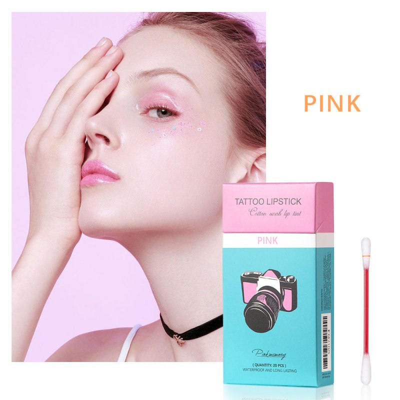 20 Pcs Set Cotton Swab Lipsticks For Outdoor Portable Lipsticks Cosmetics Waterproof Case Lasting Long Cigarette Liquid Lipstick $19.00 Dana Fashion Color: Pink makeup Overview: 1. The makeup is full of color, lasting moisture, not easy to remove makeup,