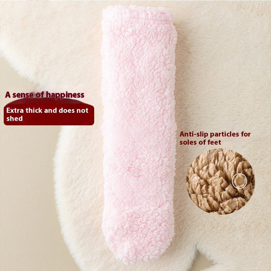 Winter Floor Socks Velvet Thicken Warm Coral Velvet Cute Socks Japanese-style Home Footwear Non-slip Socks New Year Gifts Winter Gadgets Dana Fashion