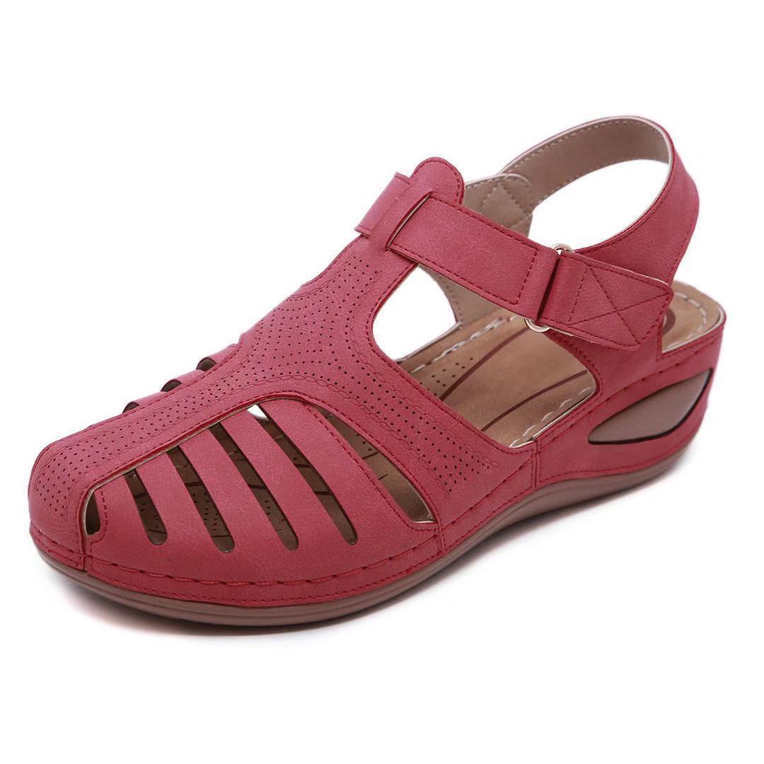 Retro sandals car line hole shoes non-slip