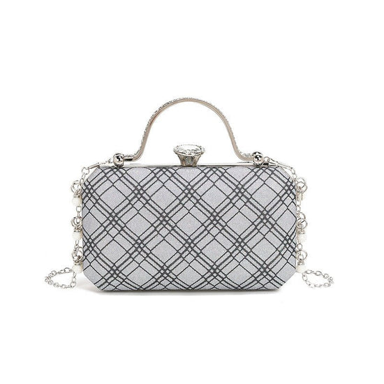 2024 Summer Dinner Bag Evening Bag Crossbody Clutch Women's Bag Cosmetic Bag Banquet Bag Niche Women Bag Bag $31.99 Dana Fashion Color: Elephant Gray Size: 20X4X12CM Women's Bags Product information: Lining texture: Polyester Applicable scenarios: Daily m