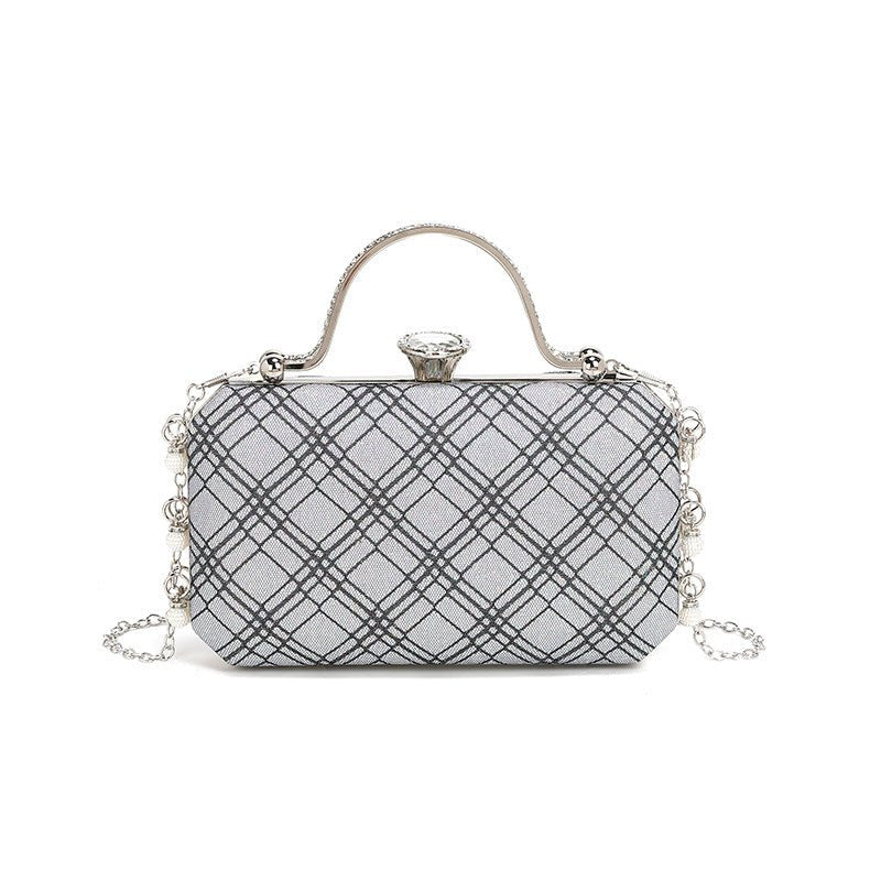 2024 Summer Dinner Bag Evening Bag Crossbody Clutch Women's Bag Cosmetic Bag Banquet Bag Niche Women Bag Bag $31.99 Dana Fashion Color: Elephant Gray Size: 20X4X12CM Women's Bags Product information: Lining texture: Polyester Applicable scenarios: Daily m
