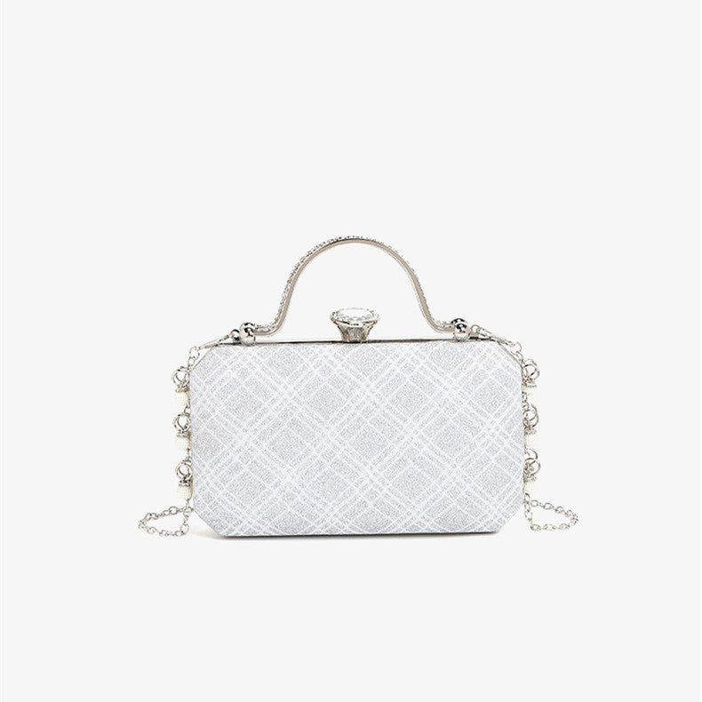 2024 Summer Dinner Bag Evening Bag Crossbody Clutch Women's Bag Cosmetic Bag Banquet Bag Niche Women Bag Bag $31.99 Dana Fashion Color: Champagne Size: 20X4X12CM Women's Bags Product information: Lining texture: Polyester Applicable scenarios: Daily match