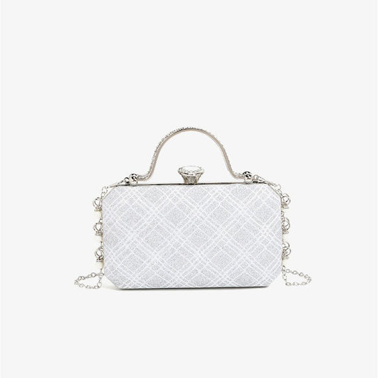 2024 Summer Dinner Bag Evening Bag Crossbody Clutch Women's Bag Cosmetic Bag Banquet Bag Niche Women Bag Bag $31.99 Dana Fashion Color: Champagne Size: 20X4X12CM Women's Bags Product information: Lining texture: Polyester Applicable scenarios: Daily match