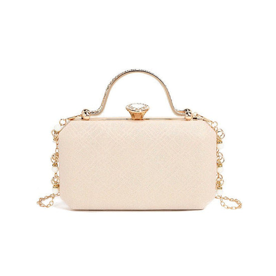 2024 Summer Dinner Bag Evening Bag Crossbody Clutch Women's Bag Cosmetic Bag Banquet Bag Niche Women Bag Bag $31.99 Dana Fashion Color: Champagne Size: 20X4X12CM Women's Bags Product information: Lining texture: Polyester Applicable scenarios: Daily match
