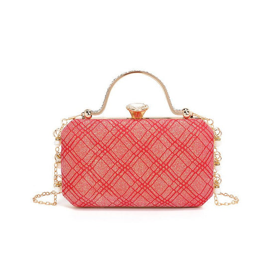 2024 Summer Dinner Bag Evening Bag Crossbody Clutch Women's Bag Cosmetic Bag Banquet Bag Niche Women Bag Bag $31.99 Dana Fashion Color: Red Size: 20X4X12CM Women's Bags Product information: Lining texture: Polyester Applicable scenarios: Daily matching Co