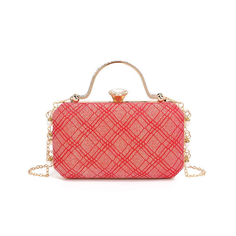 2024 Summer Dinner Bag Evening Bag Crossbody Clutch Women's Bag Cosmetic Bag Banquet Bag Niche Women Bag Bag $31.99 Dana Fashion Color: Red Size: 20X4X12CM Women's Bags Product information: Lining texture: Polyester Applicable scenarios: Daily matching Co