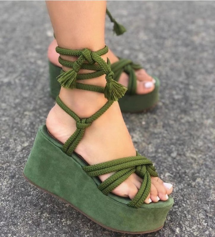 2024 Summer New Platform Wedge Sandals for Women Fashion Round $26.99 Dana Fashion Color: Red Shoe Size: 42 Heel Height: High (5cm-8cm) With Platforms: Yes Platform Height: 3-5cm Sandal Type: basic Occasion: Casual Upper Material: PU Outsole Material: RUB