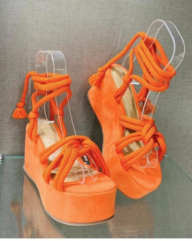 2024 Summer New Platform Wedge Sandals for Women Fashion Round $26.99 Dana Fashion Color: Red Shoe Size: 42 Heel Height: High (5cm-8cm) With Platforms: Yes Platform Height: 3-5cm Sandal Type: basic Occasion: Casual Upper Material: PU Outsole Material: RUB