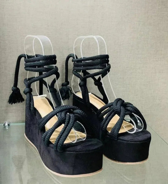 2024 Summer New Platform Wedge Sandals for Women Fashion Round $26.99 Dana Fashion Color: Red Shoe Size: 42 Heel Height: High (5cm-8cm) With Platforms: Yes Platform Height: 3-5cm Sandal Type: basic Occasion: Casual Upper Material: PU Outsole Material: RUB