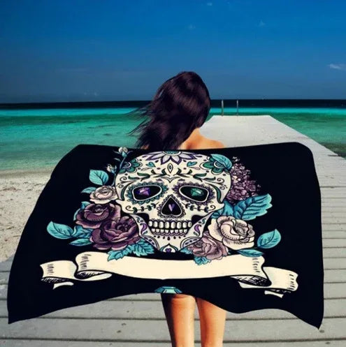 Square microfiber printed beach towel taro beach towel - DanaFashionstore