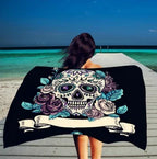 Square microfiber printed beach towel taro beach towel - DanaFashionstore