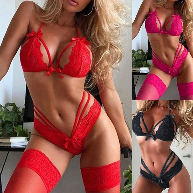 Sexy Lace Bikini Underwear Set 2026 - Female Lingerie Bra Set - DanaFashionstore