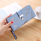 Women's wallet hollow leaf card package - DanaFashionstore