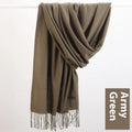 Pure Color Warm Keeping Scarf All-match Cashmere Shawl - DanaFashionstore